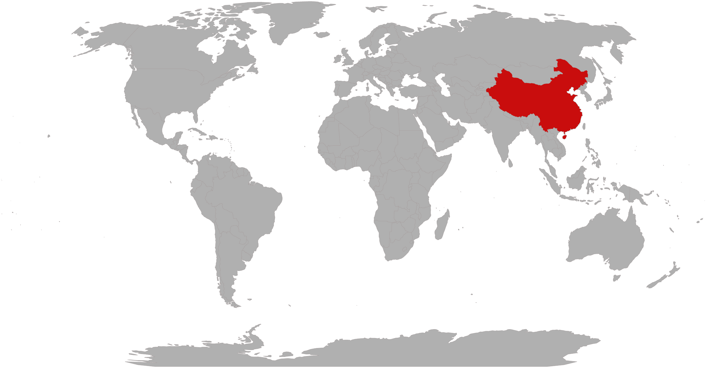 World map showing the regions CAC welcomes students from