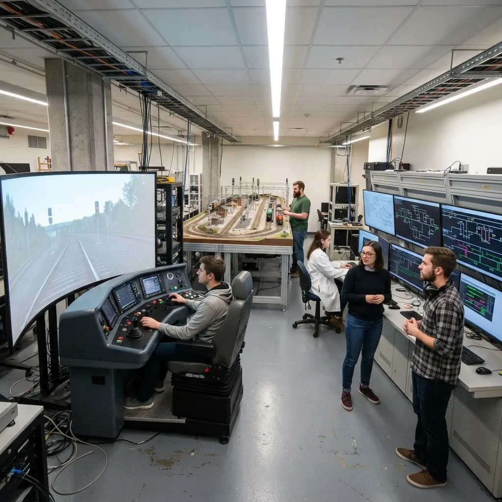 Rail traffic control research laboratory at Beijing Jiaotong University