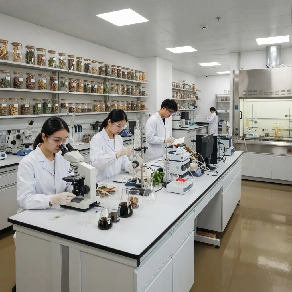 Chinese herbal medicine research laboratory at Beijing University of Chinese Medicine