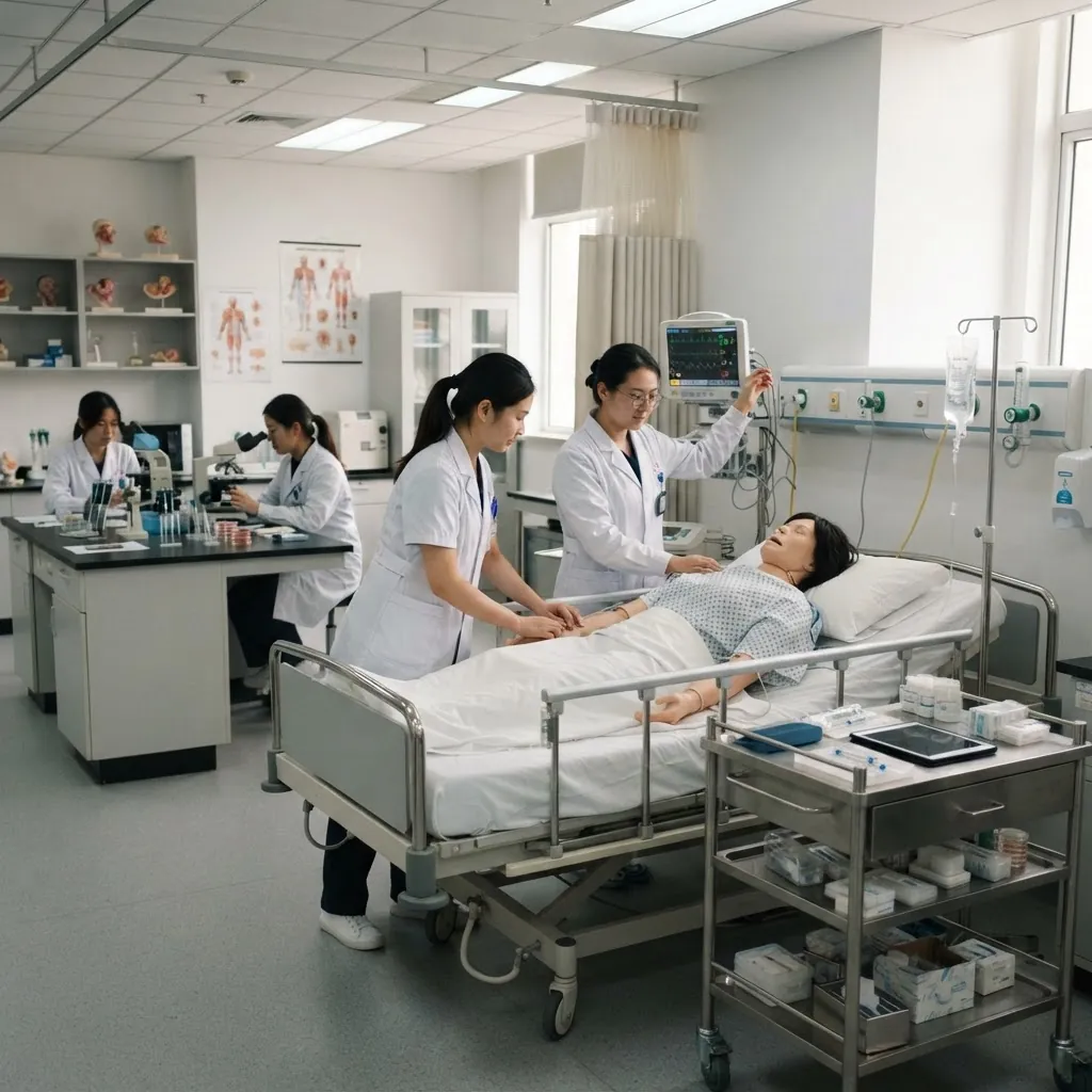 Clinical skills and medical research laboratory at Capital Medical University