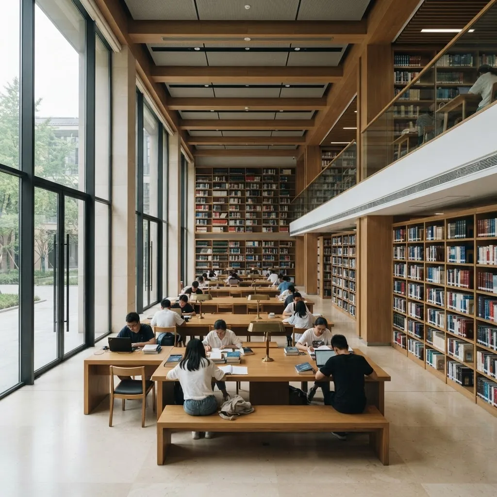 Central University of Finance and Economics library reading room
