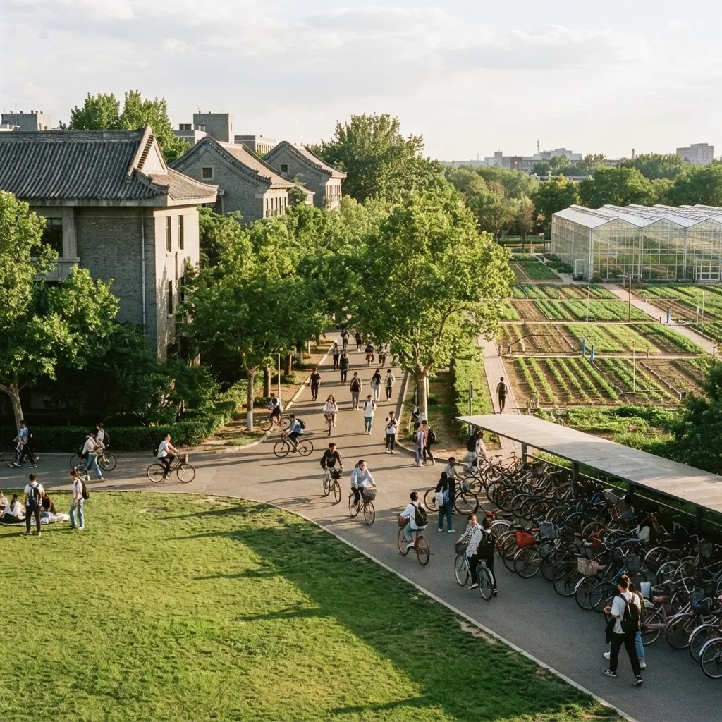 China Agricultural University campus grounds and academic buildings