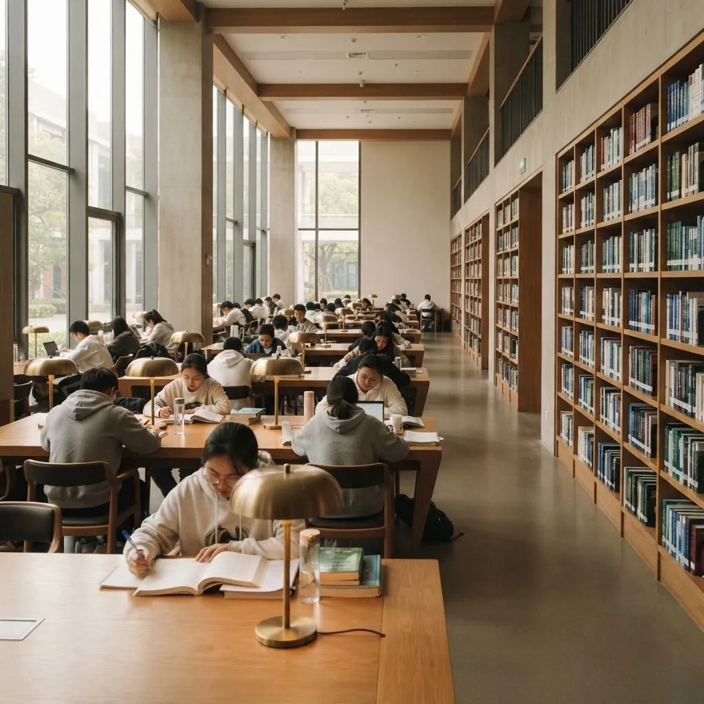 China Agricultural University library reading room