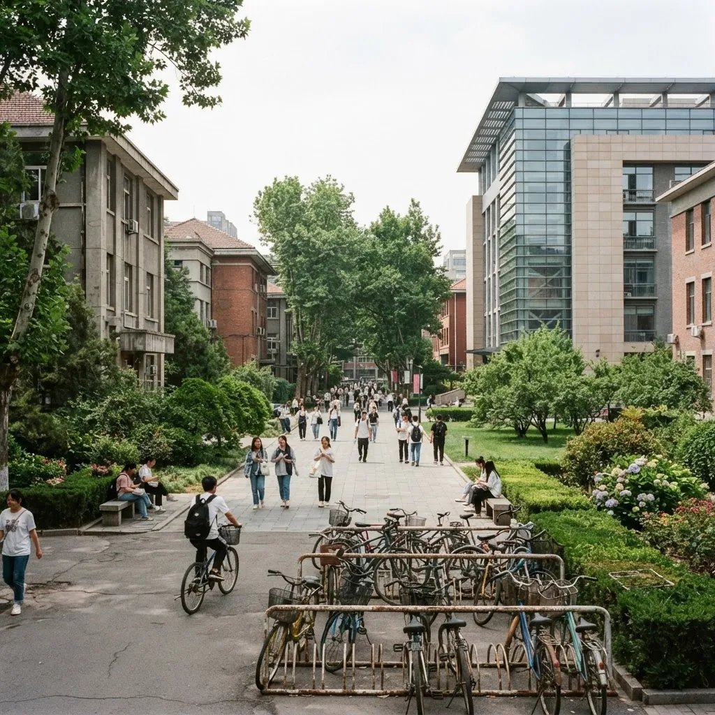 China University of Mining and Technology-Beijing campus grounds and academic buildings