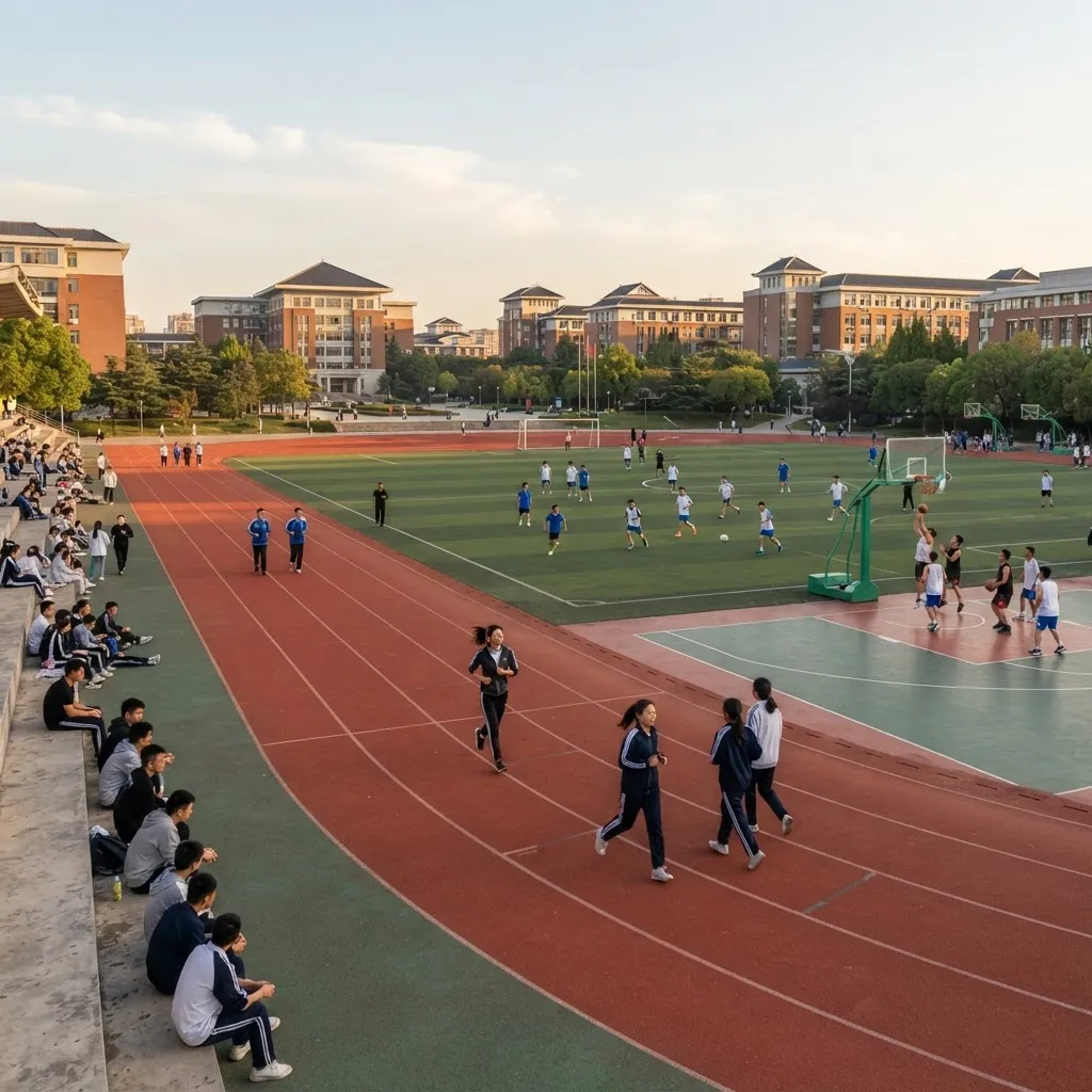Running track and sports field at China University of Mining and Technology-Beijing