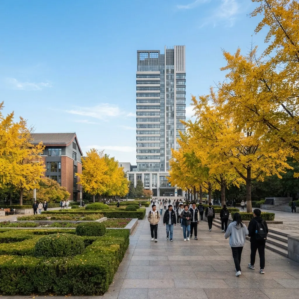 China University of Petroleum Beijing campus grounds and academic buildings