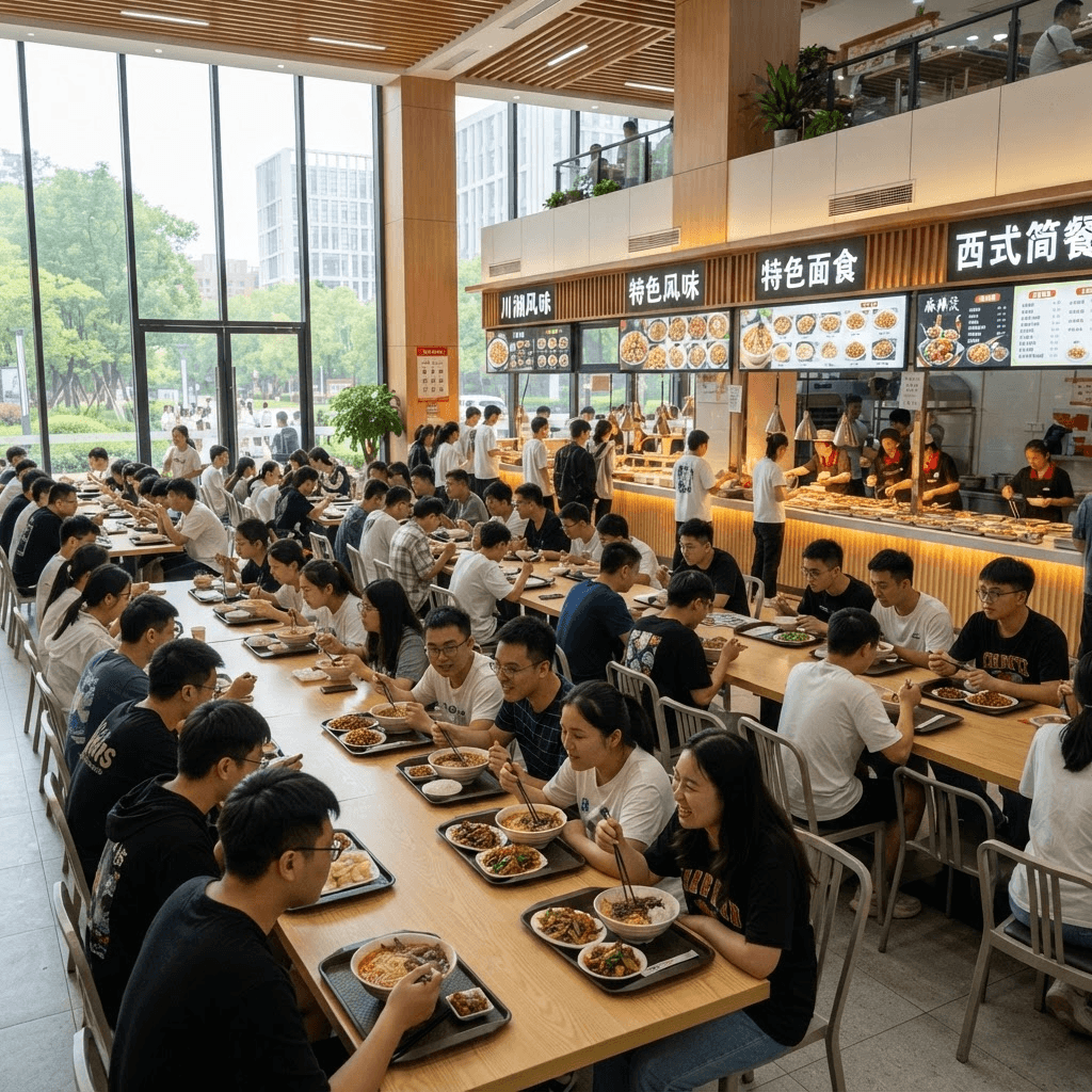 Dining hall at Peking University