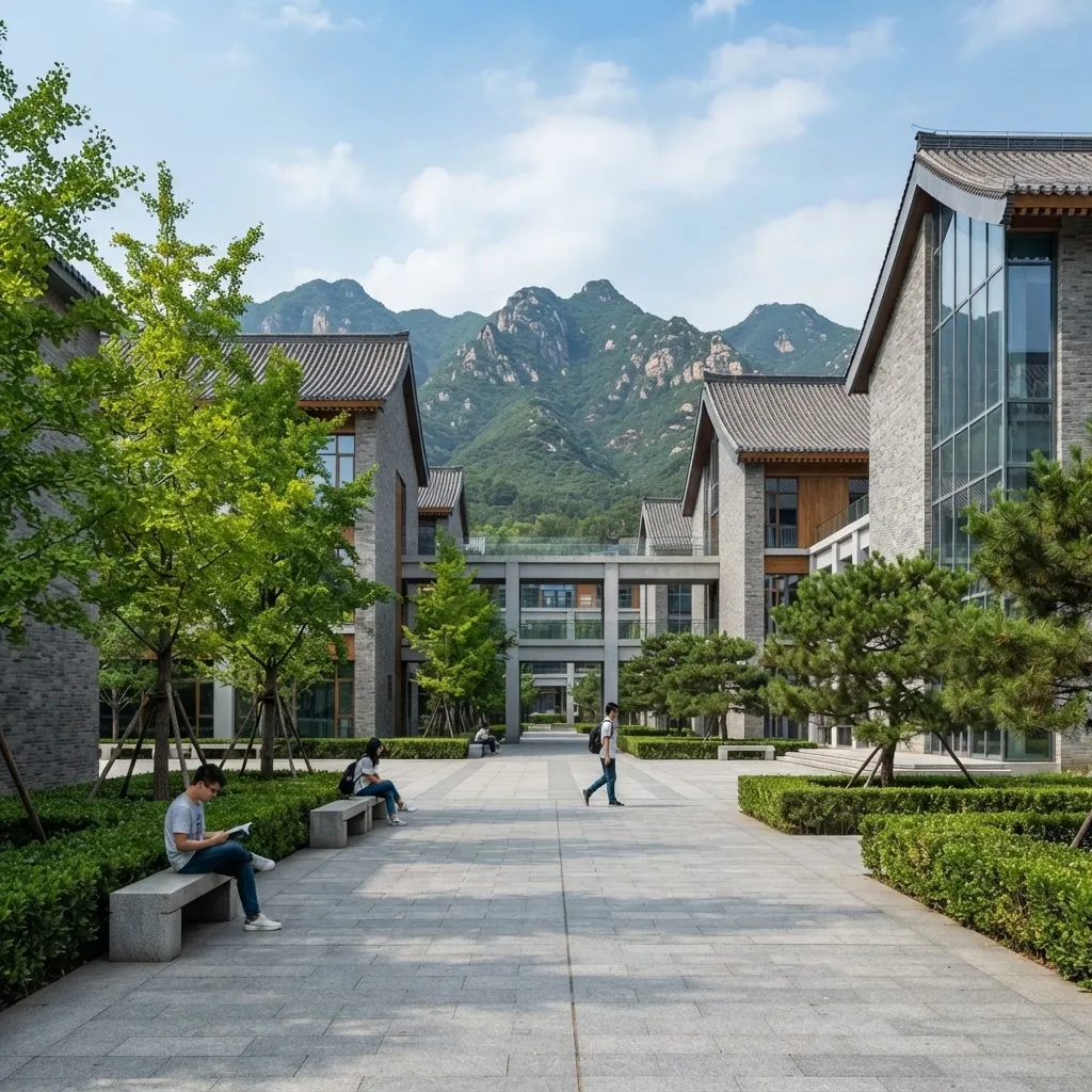 University of Chinese Academy of Sciences campus grounds and academic buildings