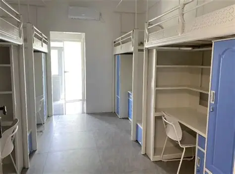 International student dormitory room at Sichuan Normal University