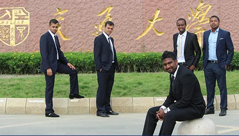 International and Chinese students participating in campus life at Southwest Jiaotong University