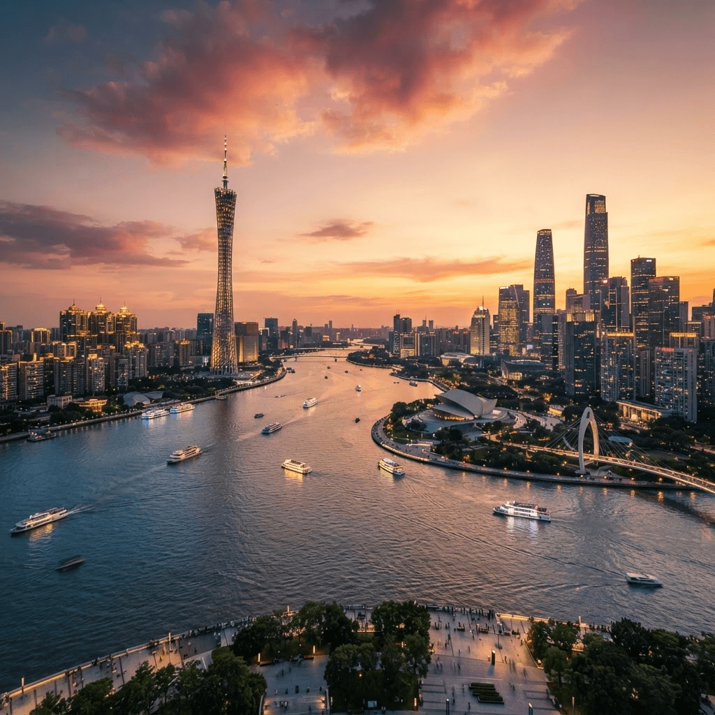 Guangzhou, China — landmarks and skyline