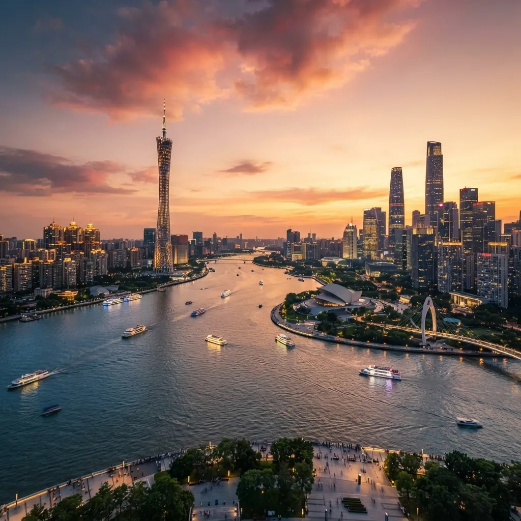 Guangzhou, China — landmarks and skyline