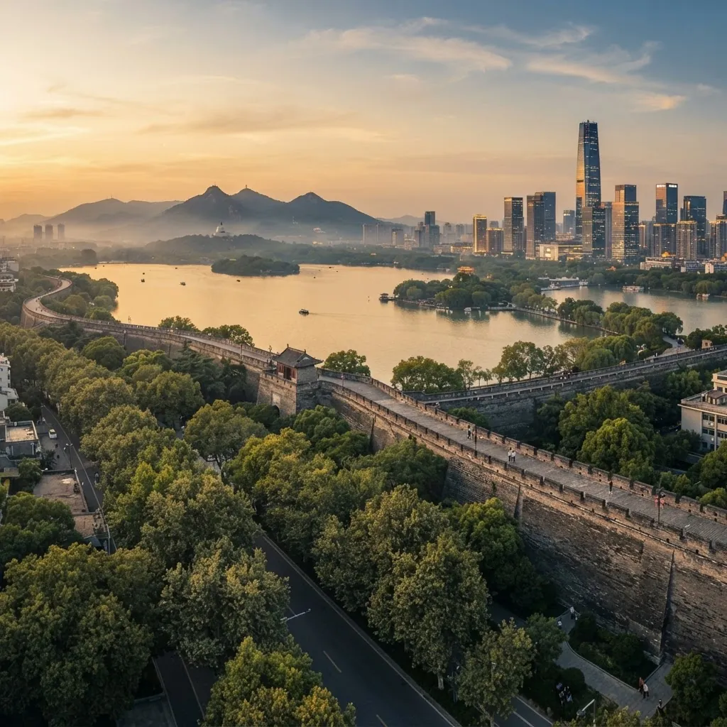 Nanjing, China — landmarks and skyline
