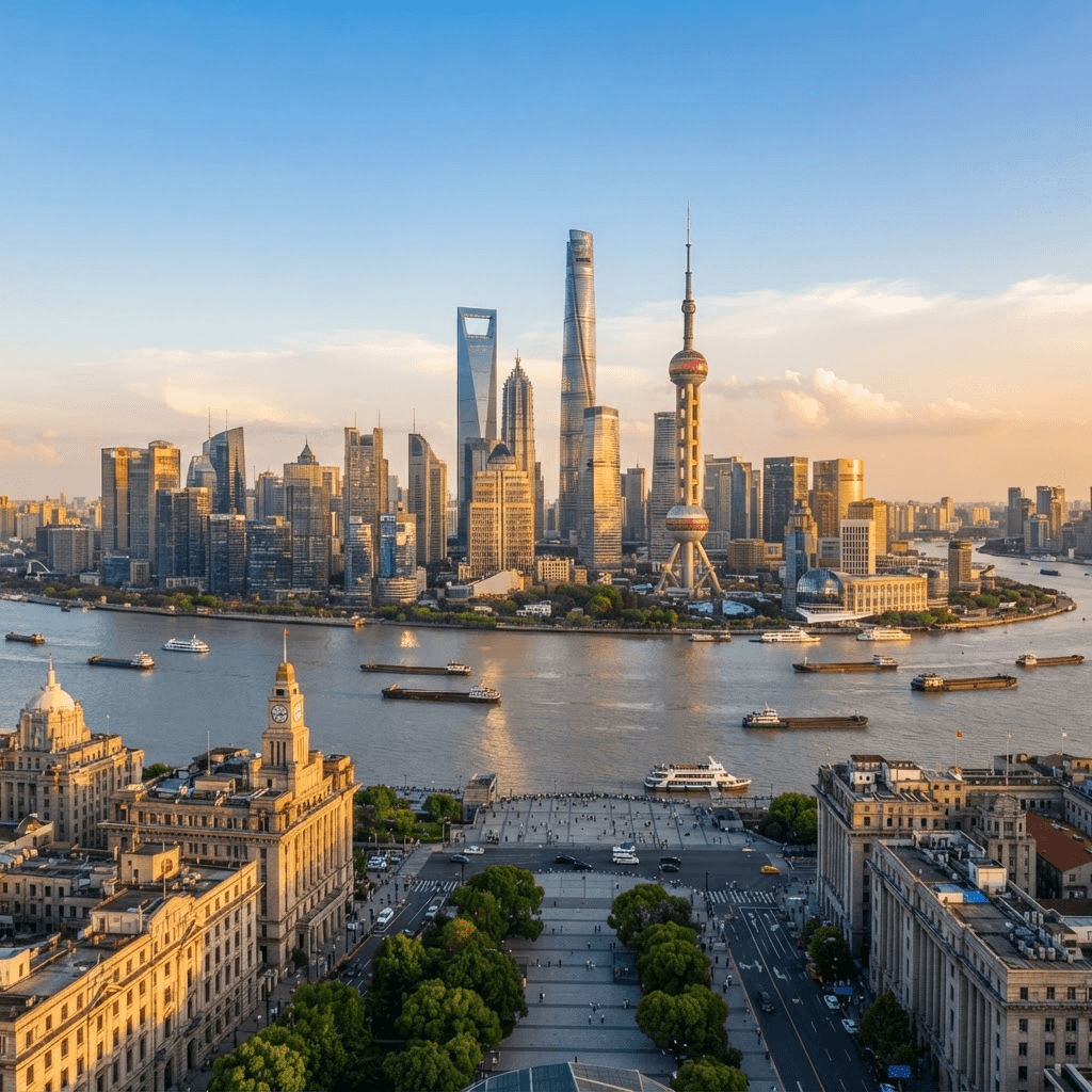 Shanghai, China — landmarks and skyline