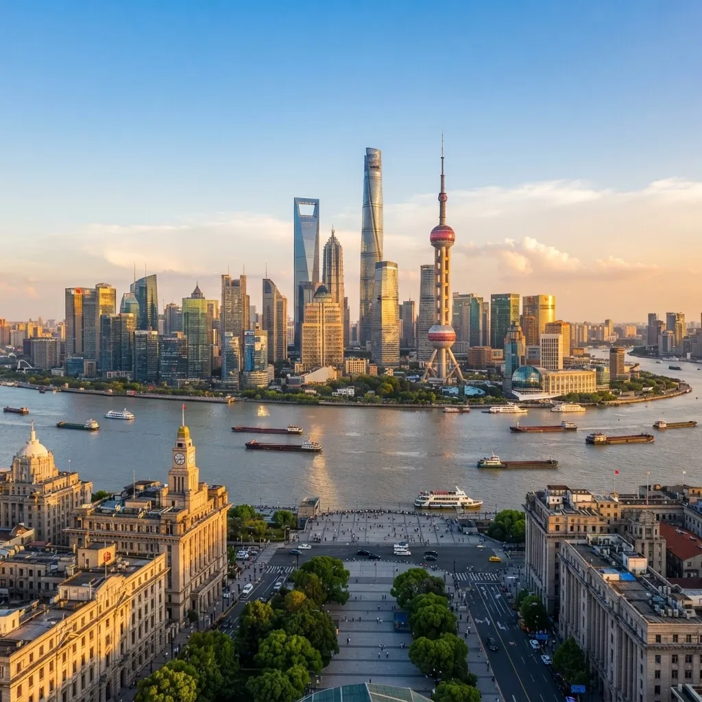 Shanghai, China — landmarks and skyline