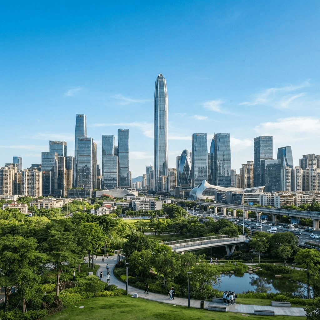 Shenzhen, China — landmarks and skyline