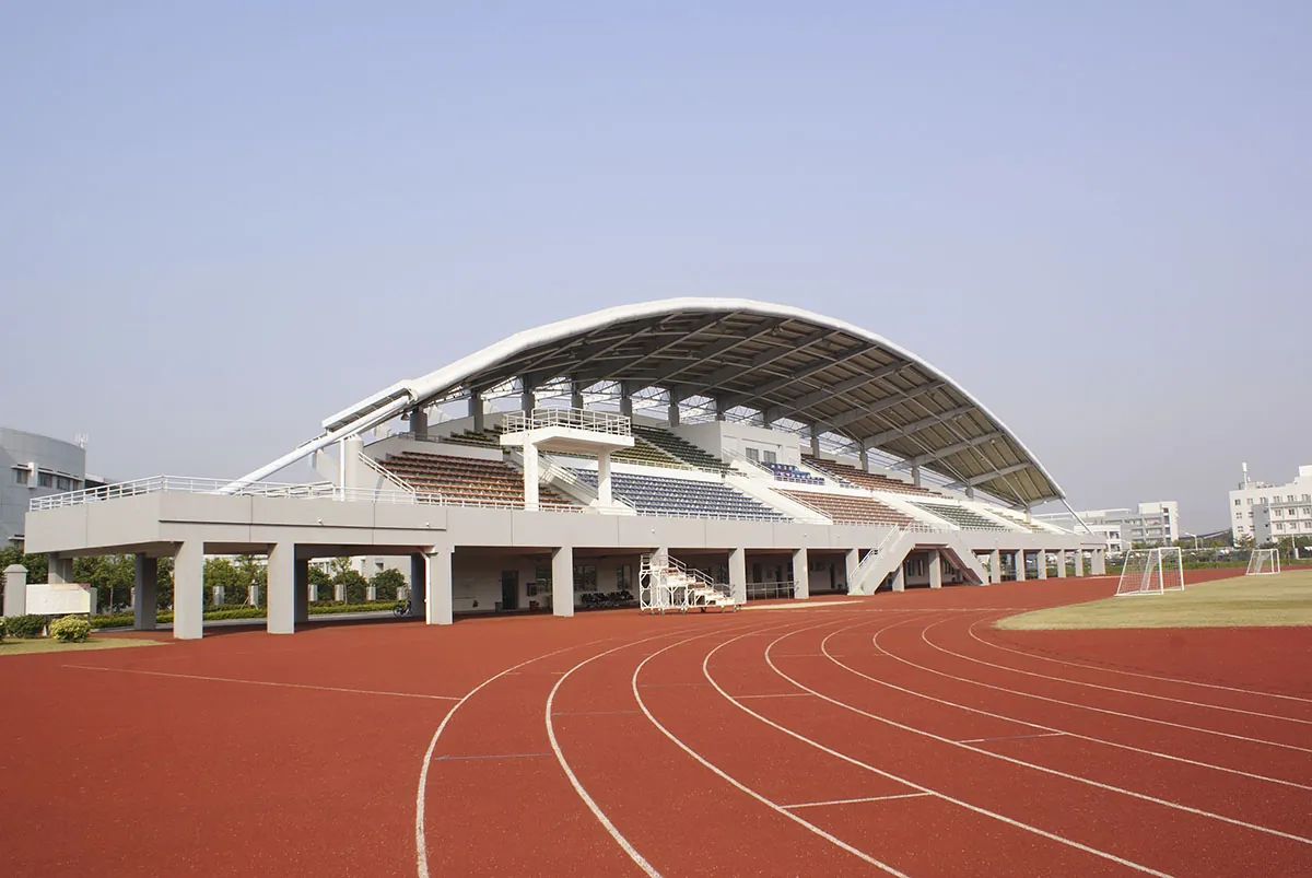 Sports field and running track at South China Normal University