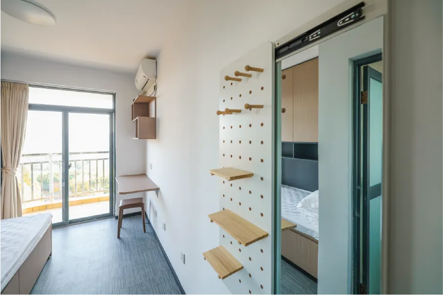 International student dormitory room at East China University of Science and Technology