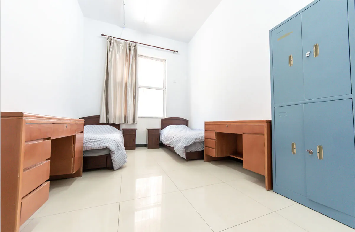 International student dormitory room at Tiangong University