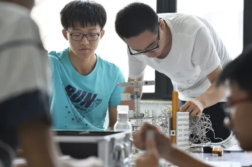 Textile and materials research laboratory at Tiangong University