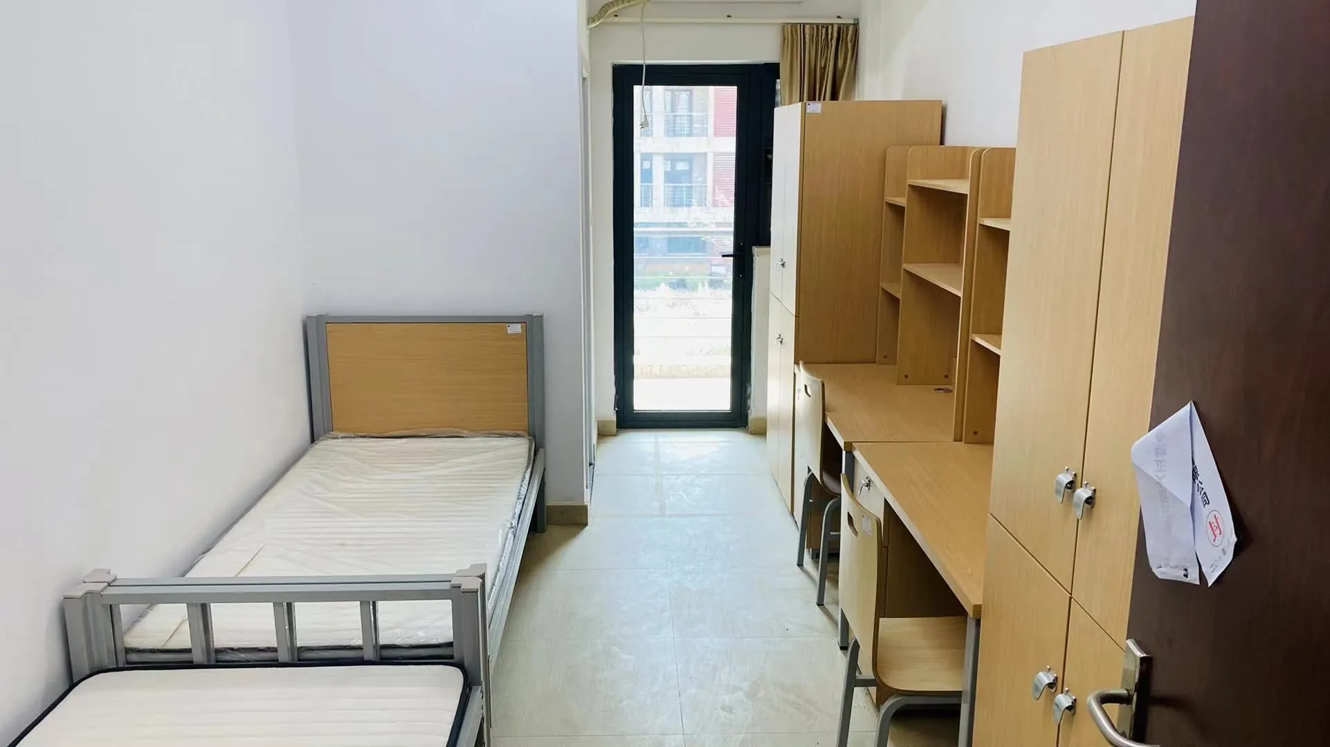 International student dormitory room at China University of Geosciences
