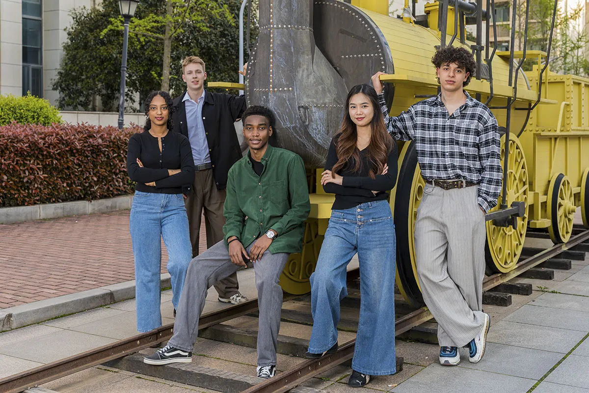 Students participating in campus life at Hubei University of Technology