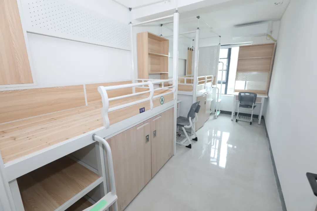 International student dormitory room at Hubei University