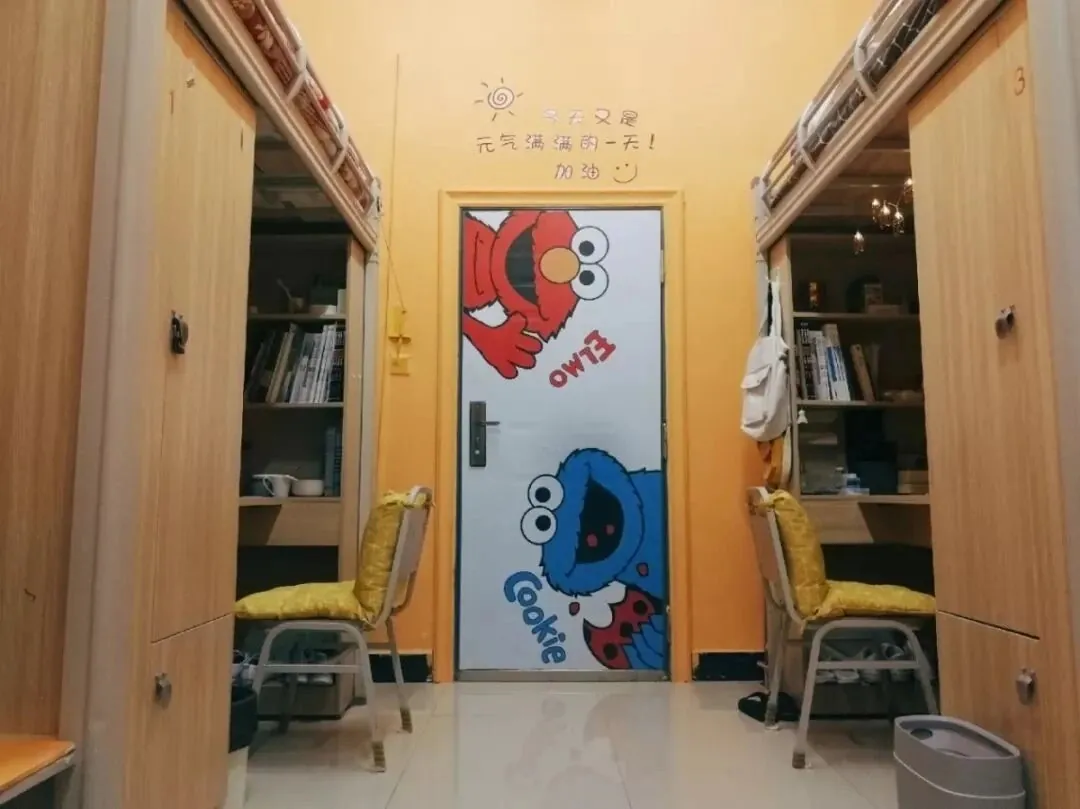 International student dormitory room at Wuhan University of Science and Technology